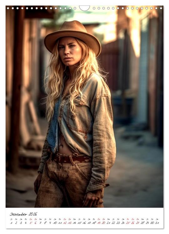 Produktbild: Starke Cowgirls (Wandkalender 2026 DIN A3 hoch), CALVENDO Monatskalender