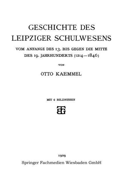 Produktbild: Geschichte des Leipziger Schulwesens