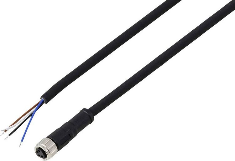 Produktbild: TRU COMPONENTS TC-13751948 Anschlussleitung M8 x 1 Buchse, gerade 5m Polzahl Sensoren: 4 1St.