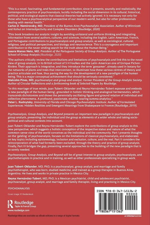 Produktbild: Psychoanalysis, Group Analysis, and Beyond