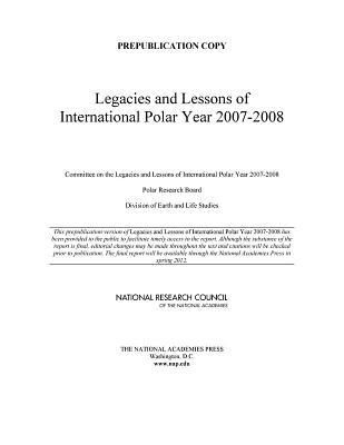 Produktbild: Lessons and Legacies of International Polar Year 2007-2008