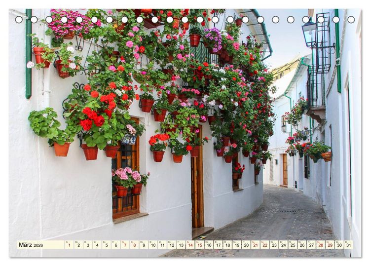 Produktbild: Idyllisches Andalusien (Tischkalender 2026 DIN A5 quer), CALVENDO Monatskalender