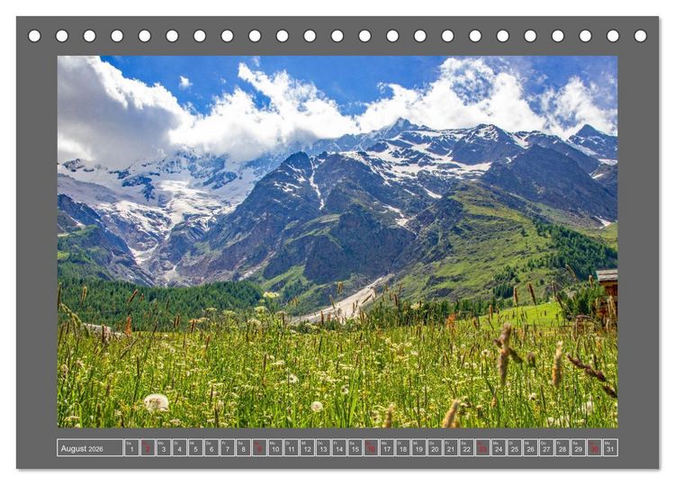 Produktbild: Gr&uuml;ezi in den Schweizer Bergen (Tischkalender 2026 DIN A5 quer), CALVENDO Monatskalender