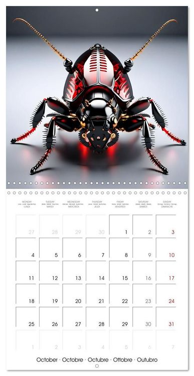Produktbild: Mechanical Insects (Wall Calendar 2027 12 &times; 12 Inch) CALVENDO 12 Month Wall Calendar