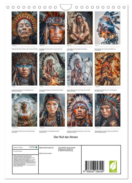 Produktbild: Der Ruf der Ahnen (Wandkalender 2026 DIN A4 hoch), CALVENDO Monatskalender