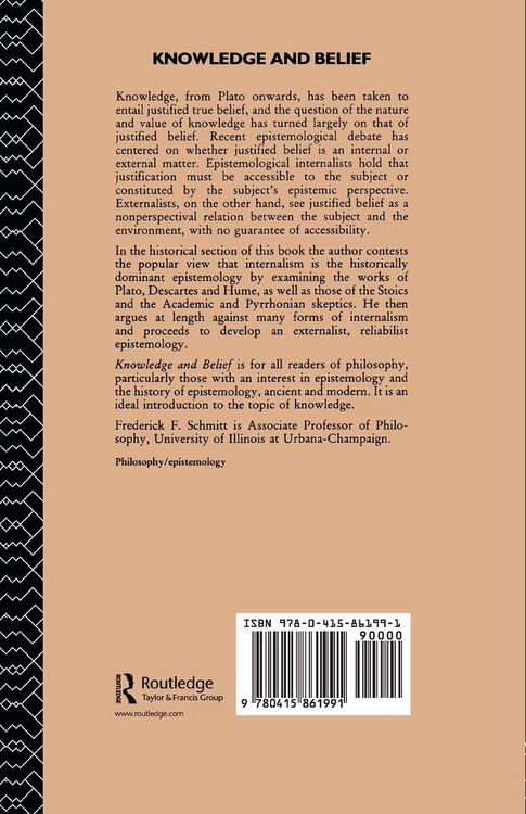 Produktbild: Knowledge and Belief