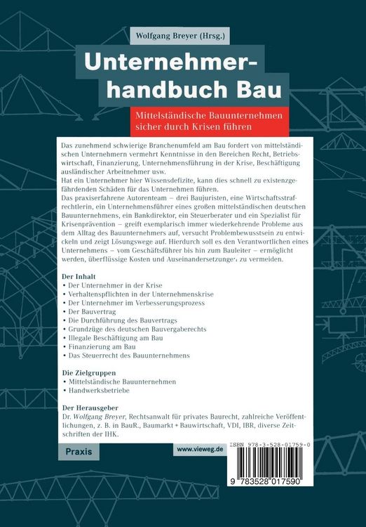 Produktbild: Unternehmerhandbuch Bau