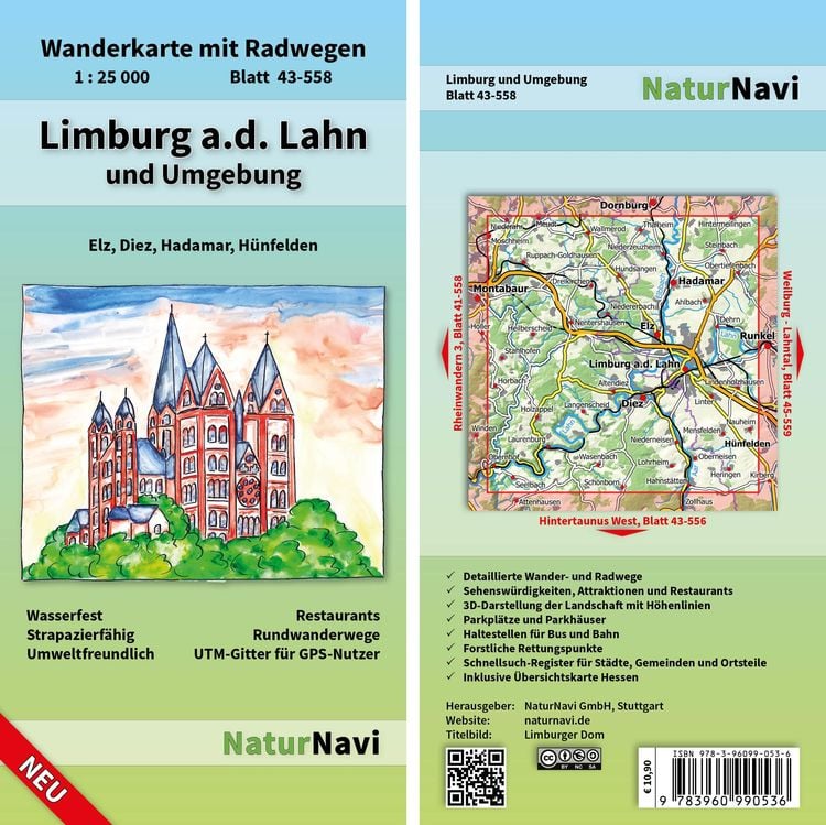 Produktbild: Limburg a.d. Lahn und Umgebung 1 : 25 000, Blatt 43-558