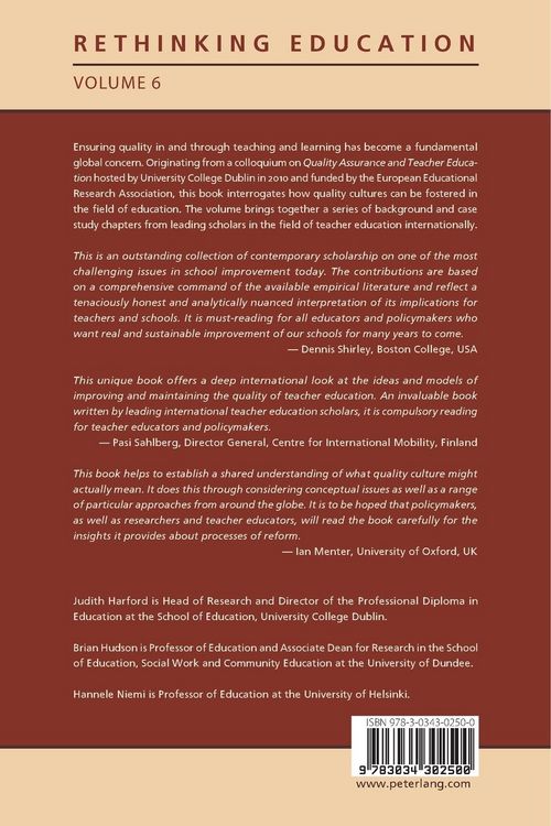 Produktbild: Quality Assurance and Teacher Education