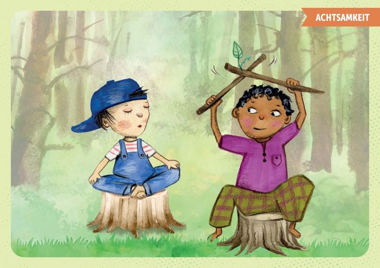 Produktbild: 30 Bildkarten zum Waldbaden für Kinder