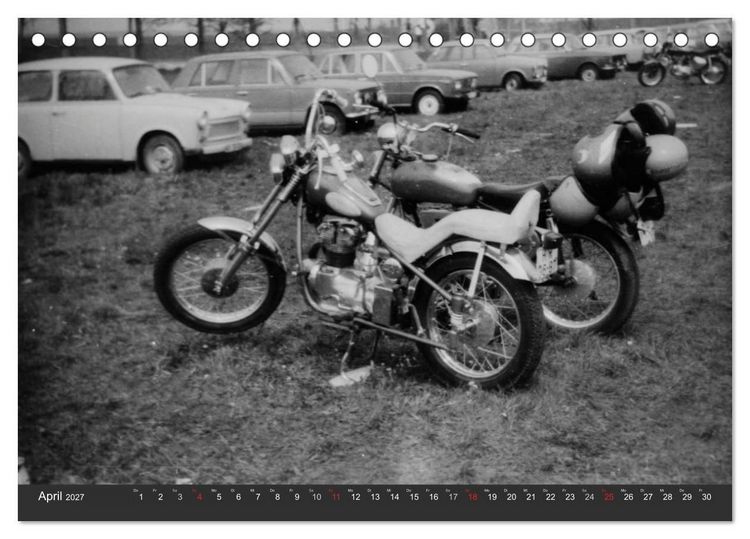 Produktbild: east Rider - Biker und Bikes aus der DDR (Tischkalender 2027 DIN A5 quer), CALVENDO Monatskalender