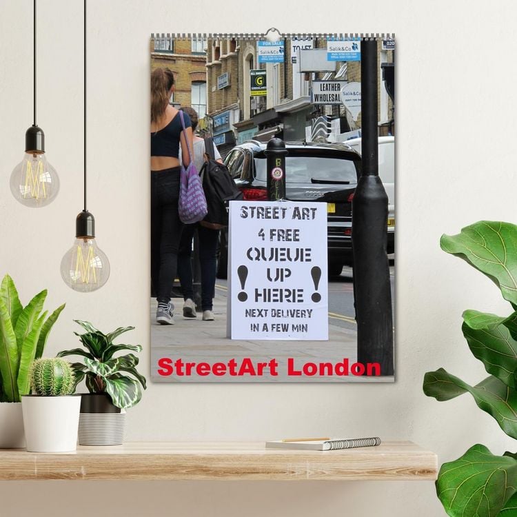 Produktbild: StreetArt London (Wandkalender 2026 DIN A2 hoch), CALVENDO Monatskalender