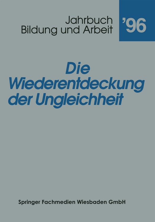 Produktbild: Die Wiederentdeckung der Ungleichheit