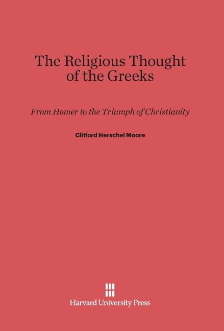 Produktbild: The Religious Thought of the Greeks