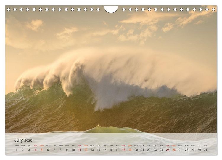 Produktbild: Melody of the waves (Wall Calendar 2026 DIN A4 landscape), CALVENDO 12 Month Wall Calendar