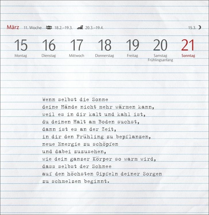 Produktbild: Clara Louise: Dort, wo die Sterne funkeln Premium-Postkartenkalender 2027 - 53 Postkarten mit poetischen Gedanken
