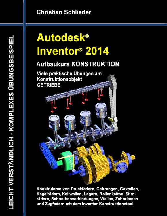 Produktbild: Autodesk Inventor 2014 - Aufbaukurs KONSTRUKTION