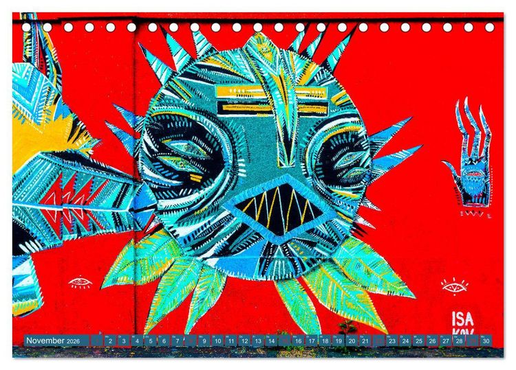 Produktbild: Street art K&ouml;ln Michael Jaster (Tischkalender 2026 DIN A5 quer), CALVENDO Monatskalender
