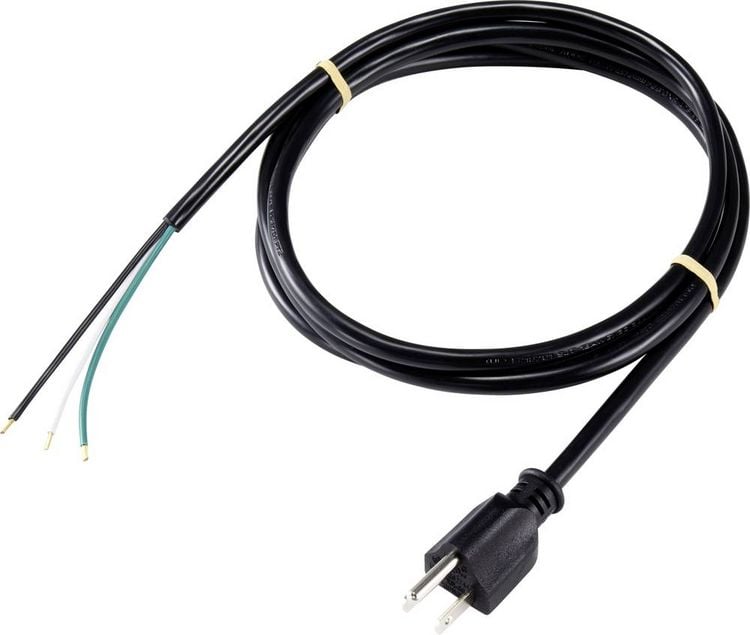 Produktbild: Sygonix SY-5043454 Strom Anschlusskabel Schwarz 2.00m