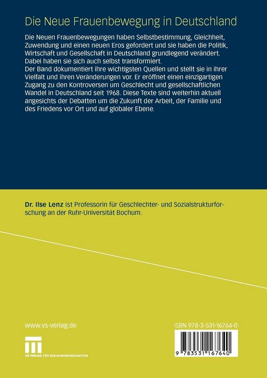Produktbild: Die Neue Frauenbewegung in Deutschland