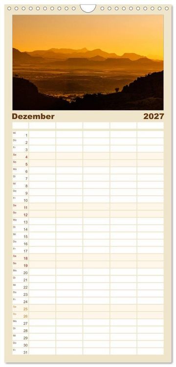 Produktbild: Familienplaner 2027 - Facetten Namibias mit 5 Spalten (Wandkalender, 21 x 45 cm) CALVENDO