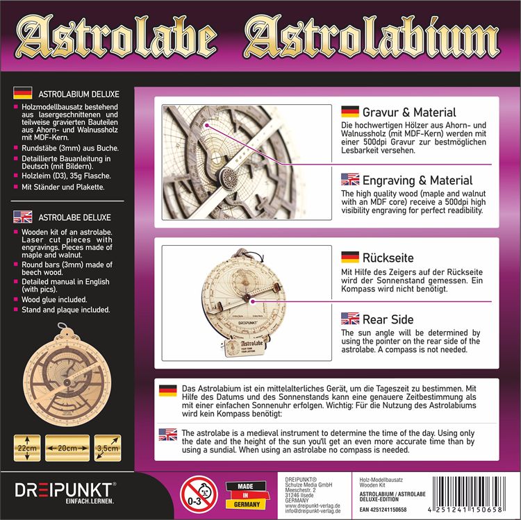 Produktbild: Bausatz Astrolabium Deluxe Edition