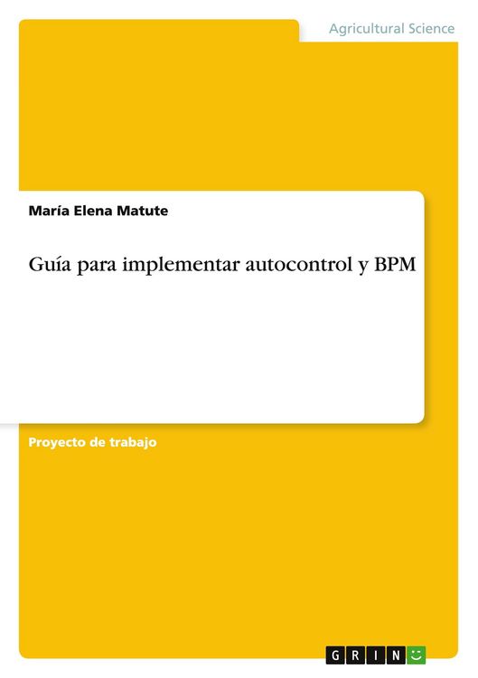 Produktbild: Gu&iacute;a para implementar autocontrol y BPM