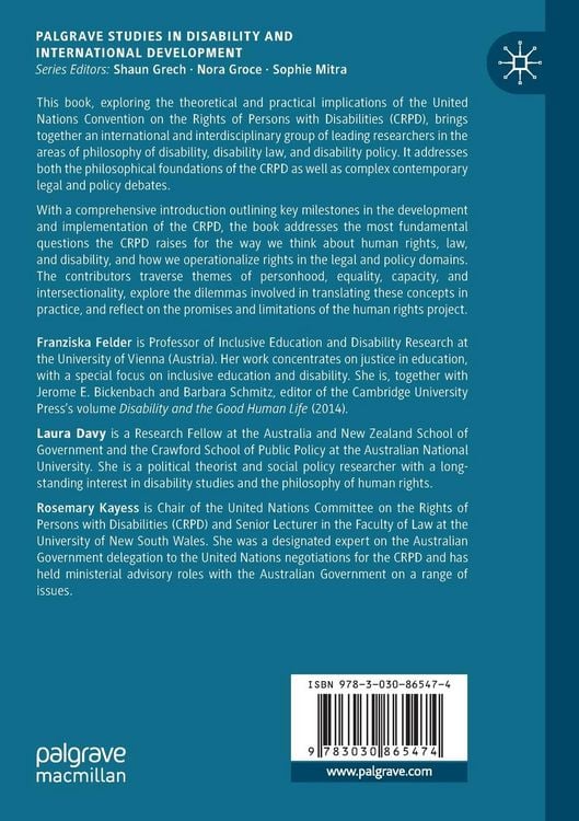 Produktbild: Disability Law and Human Rights