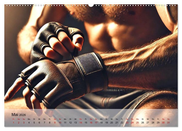 Produktbild: MMA Germany - Mixed Martial Arts Power (Wandkalender 2026 DIN A2 quer), CALVENDO Monatskalender