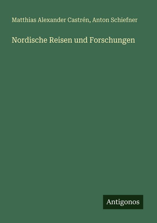 Produktbild: Nordische Reisen und Forschungen