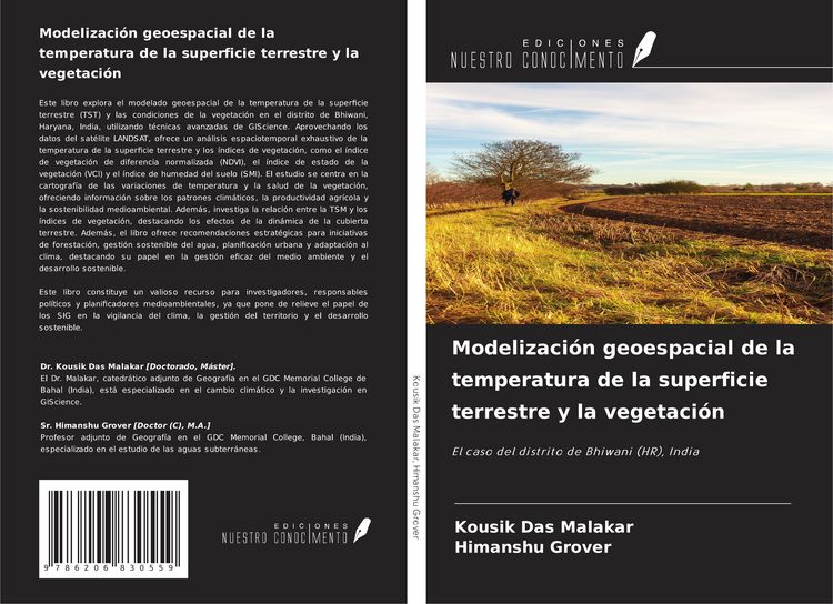 Produktbild: Modelizaci&oacute;n geoespacial de la temperatura de la superficie terrestre y la vegetaci&oacute;n