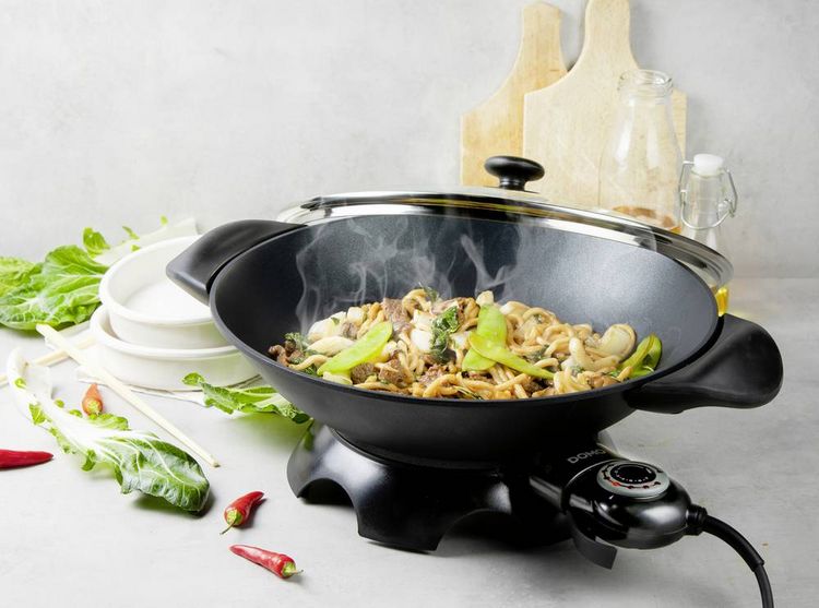 Produktbild: DOMO DO8708W DO8708W Elektro-Wok Schwarz