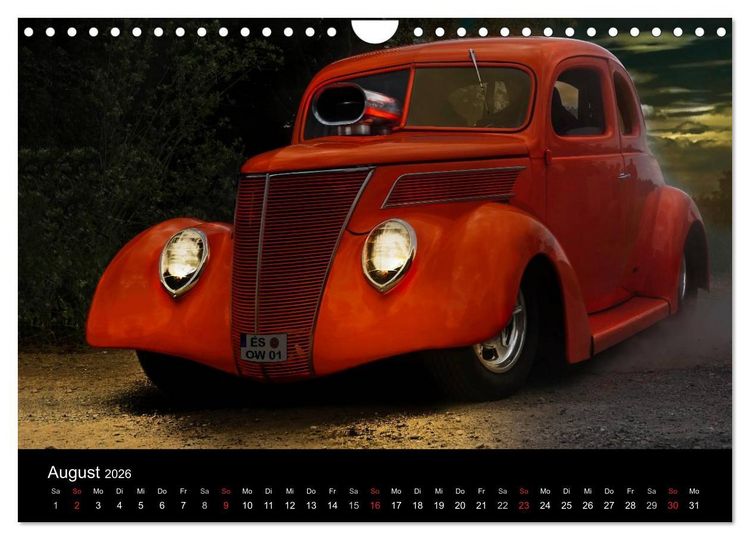 Produktbild: Au&szlig;ergew&ouml;hnliche Autos - Hot Rods (Wandkalender 2026 DIN A4 quer), CALVENDO Monatskalender