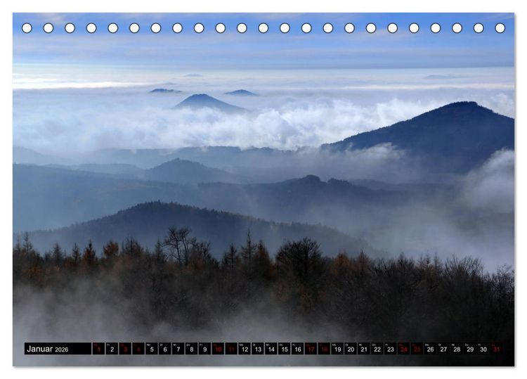 Produktbild: Das Zittauer Gebirge - (Tischkalender 2026 DIN A5 quer), CALVENDO Monatskalender