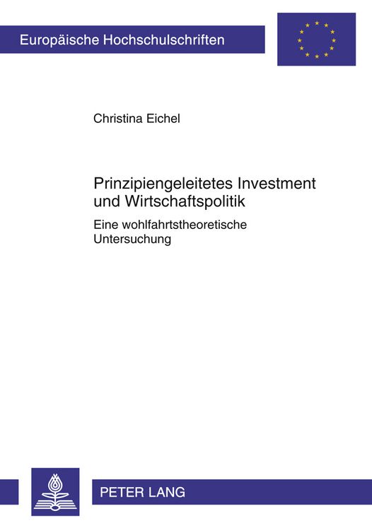 Produktbild: Prinzipiengeleitetes Investment und Wirtschaftspolitik