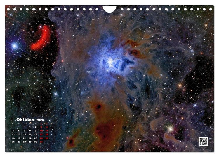 Produktbild: Neue Astrofotos von Stefan Ziegenbalg (Wandkalender 2026 DIN A4 quer), CALVENDO Monatskalender
