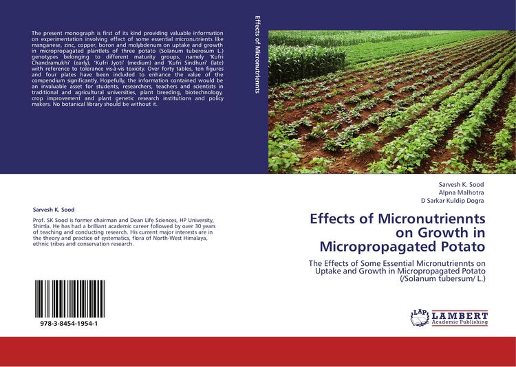 Produktbild: Effects of Micronutriennts on Growth in Micropropagated Potato