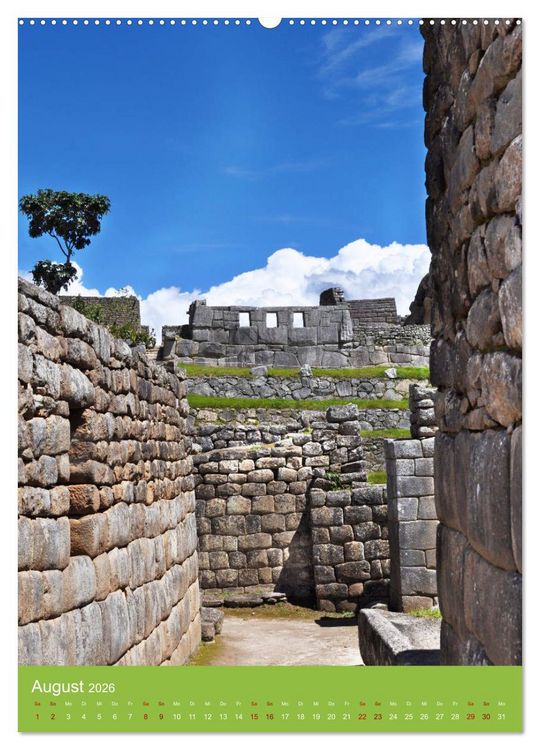 Produktbild: Erlebe mit mir Machu Picchu (hochwertiger Premium Wandkalender 2026 DIN A2 hoch), Kunstdruck in Hochglanz