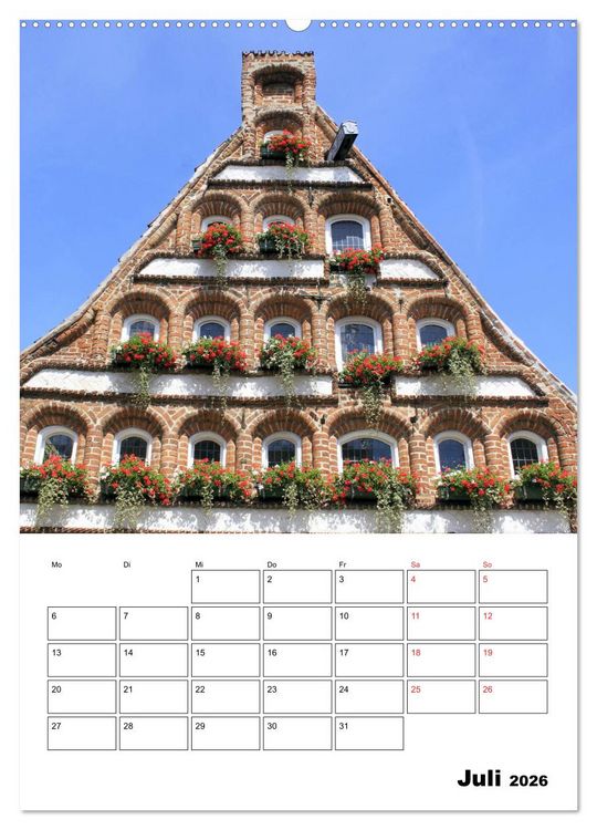Produktbild: L&uuml;neburg, von der sch&ouml;nsten Seite (Wandkalender 2026 DIN A2 hoch), CALVENDO Monatskalender