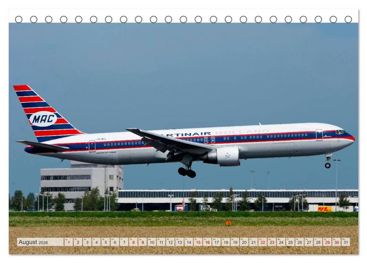 Produktbild: Flugzeuge im Retro-Stil (Tischkalender 2026 DIN A5 quer), CALVENDO Monatskalender