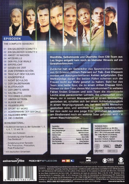 Produktbild: CSI - Season 4 [6 DVDs]