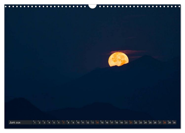 Produktbild: Himmelslichter - Mond und Sterne (Wandkalender 2026 DIN A3 quer), CALVENDO Monatskalender