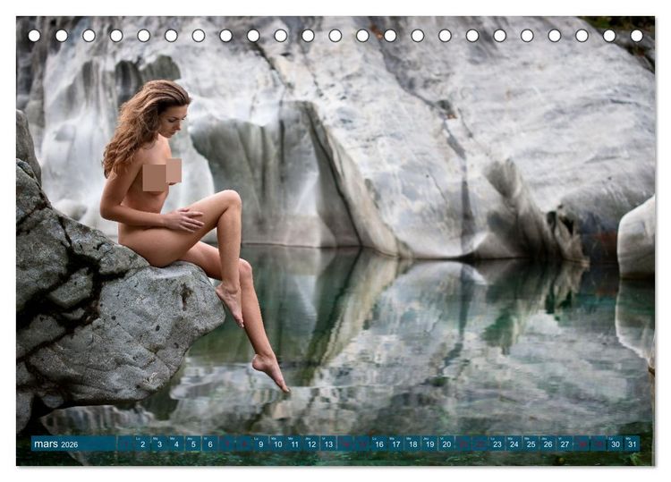 Produktbild: Passion du nu artistique (Calendrier de bureau 2026 DIN A5 vertical), CALVENDO calendrier mensuel
