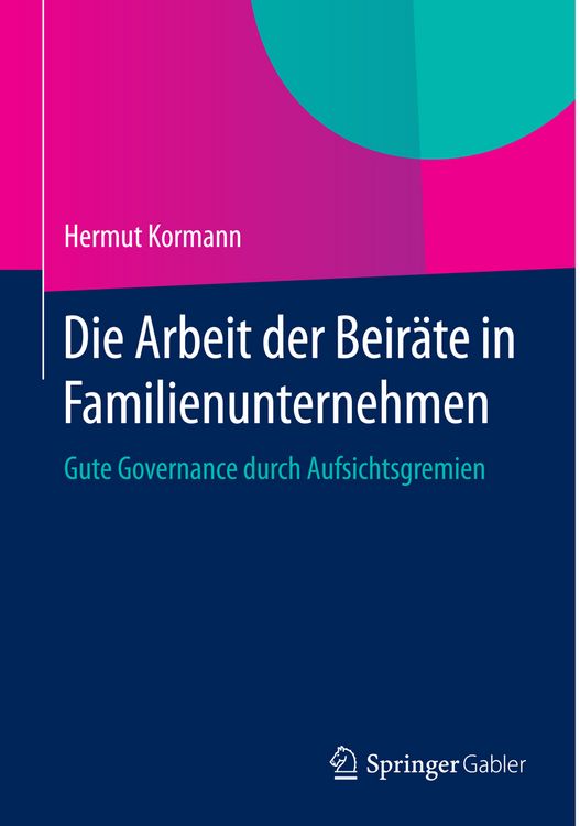 Produktbild: Die Arbeit der Beir&auml;te in Familienunternehmen