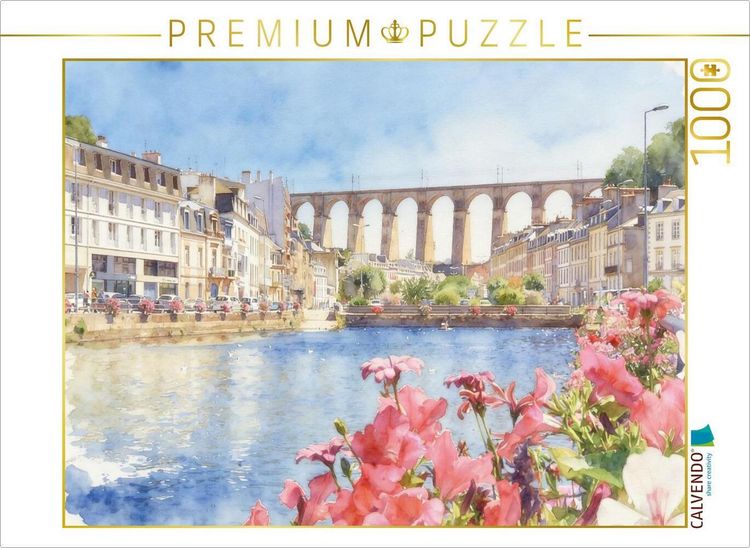 Produktbild: CALVENDO Puzzle Viadukt de Morlaix | 1000 Teile Lege-Gr&ouml;&szlig;e 64x48cm Foto-Puzzle f&uuml;r gl&uuml;ckliche Stunden