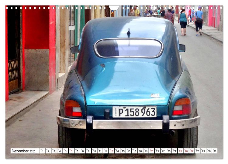 Produktbild: Alte Schweden - Schwedische Oldtimer in Kuba (Wandkalender 2026 DIN A3 quer), CALVENDO Monatskalender