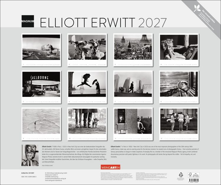 Produktbild: Magnum Photos - Elliott Erwitt Kalender 2027
