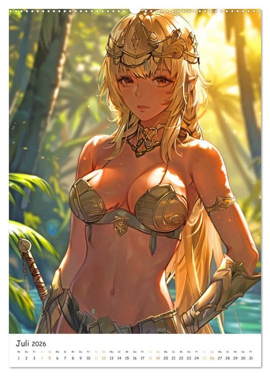 Produktbild: Anime Cuties - Charmante Heldinnen (Wandkalender 2026 DIN A2 hoch), CALVENDO Monatskalender