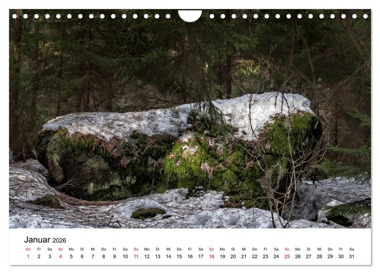 Produktbild: Granitwelten im Waldviertel (Wandkalender 2026 DIN A4 quer), CALVENDO Monatskalender