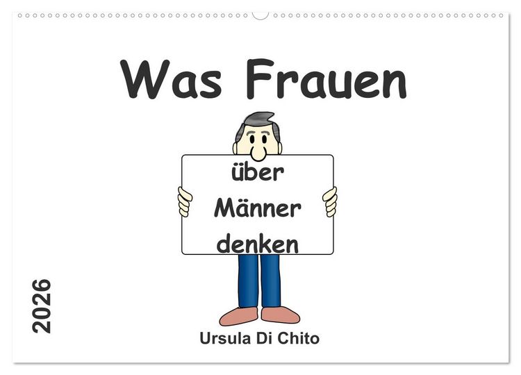 Produktbild: Was Frauen &uuml;ber M&auml;nner denken (Wandkalender 2026 DIN A2 quer), CALVENDO Monatskalender